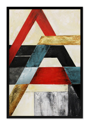 Trabajo manual Imágenes Pinturas al óleo Abstracto Pintura Imagen Moderno Pintura al óleo Lienzo 63x93cm