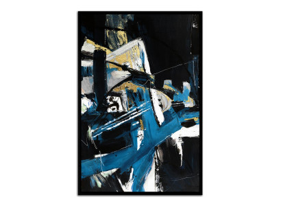 Cuadro Abstracto Moderno Cuadro al óleo Pintura sobre lienzo Hecho a mano Imágenes Cuadros al óleo