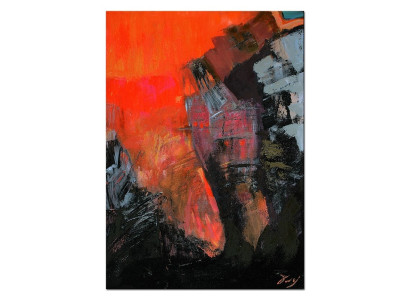 Abstracto Moderno Cuadro al óleo Pintura Imagen Lienzo Hecho a mano real Imágenes Cuadros al óleo