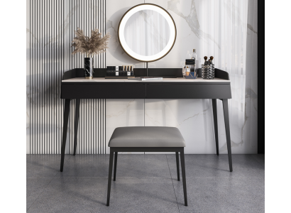 Moderno tocador negro consola de madera diseñador tocador nuevo.