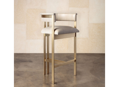 Muebles de comedor Silla beige de 1 asiento Diseño de silla con apoyabrazos de un asiento.