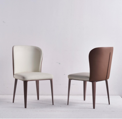 Silla de comedor diseño de una plaza sin reposabrazos silla de madera tapizada