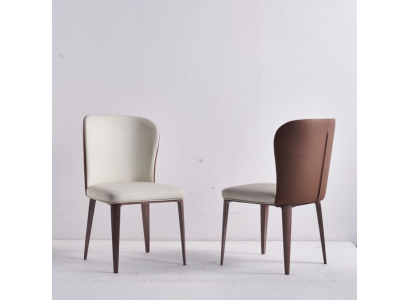 Silla de comedor diseño de una plaza sin reposabrazos silla de madera tapizada