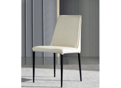 Silla de comedor blanca Diseñador Sillas de madera Elegantes Sillas de tela modernas