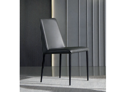 Silla de comedor completamente negra, sillas de madera de diseñador, sillas con respaldo de tela.