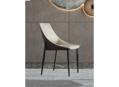 Silla de comedor beige Nuevo diseño moderno de sillas de madera Elegantes sillas con apoyabrazos