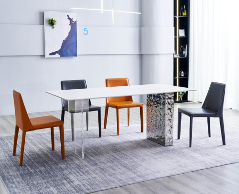Grupo de comedor, mesa de comedor 4 sillas conjunto de asientos mesa de comedor comedor nuevo