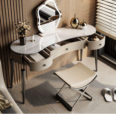 Tocador moderno, muebles de dormitorio, cómoda de tocador, 3 cajones.