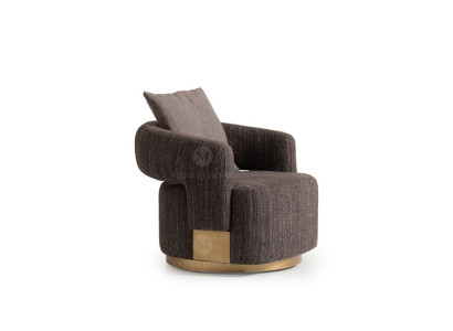 Sillón individual, asiento gris de madera para sala de estar, sillón de televisión, sillón reclinable.