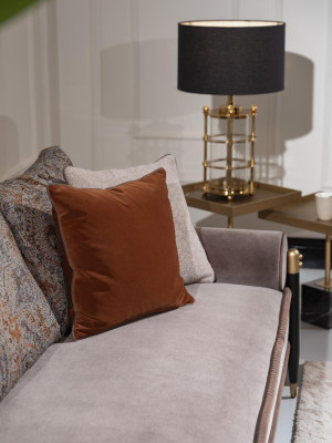 Conjunto completo de sofás 431, sofá de tela, sillones, grupo de sofás, gris, mesa.