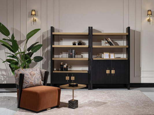 Sillón reclinable conjunto de sillones de tela mesa auxiliar estanterías set de 5 piezas naranja