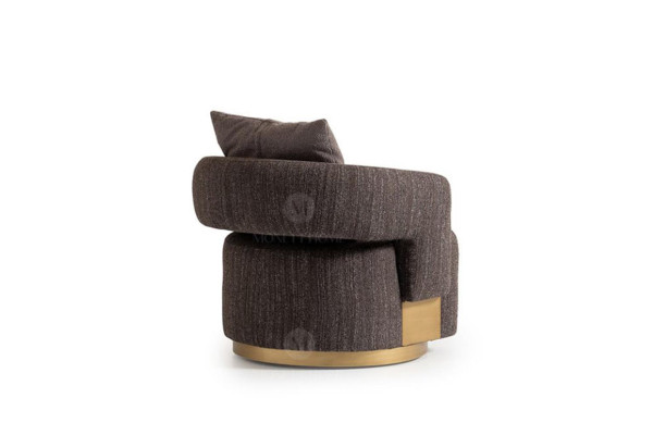 Conjunto de salón completo, 4 piezas, tela gris, madera, moderno.