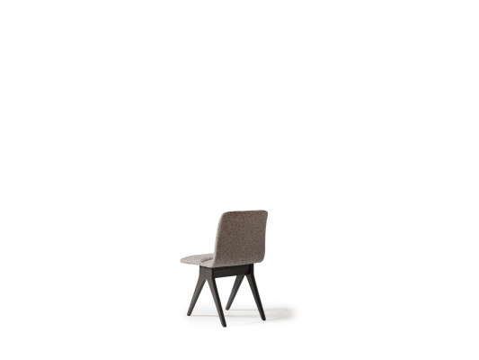 Grupo de sillas Sillas de comedor Silla de cocina Gris Silla de madera 6 piezas Tela