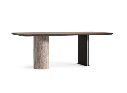 Mesa de comedor mesa de comedor mesa comedor madera marrón 220 cm moderno