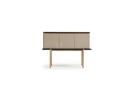 Mueble aparador armario de madera moderno beige para comedor diseño