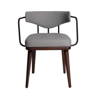 Silla de comedor de lujo, silla reclinable moderna, sillas con apoyabrazos, sillas de madera.