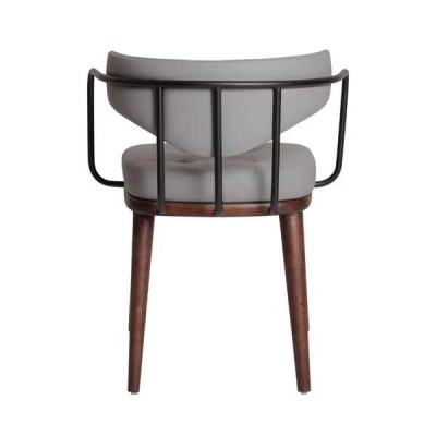 Silla de comedor de lujo, silla reclinable moderna, sillas con apoyabrazos, sillas de madera.