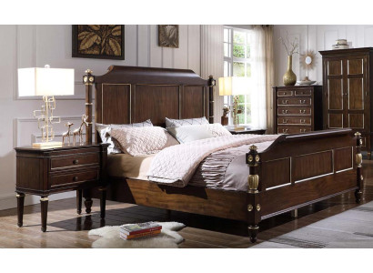 Set de dormitorio cama 2 mesitas de noche de lujo nuevo 3 piezas diseño moderno madera
