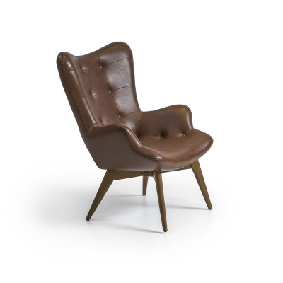 Sillón marrón muebles de lujo tapizados sala de estar Nuevo diseño moderno de decoración