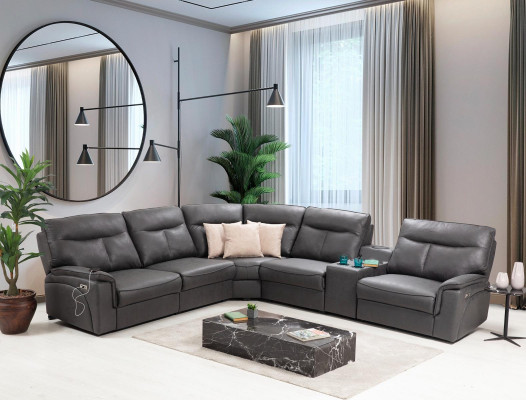 Diseño de sofá esquinero en forma de L, sofá, lujo, muebles tapizados modernos, completamente nuevo.