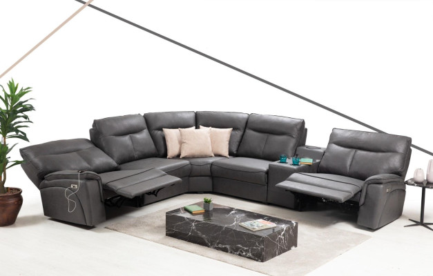 Diseño de sofá esquinero en forma de L, sofá, lujo, muebles tapizados modernos, completamente nuevo.