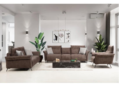 Conjunto Sofá Sofá Diseñador Moderno Conjunto de Lujo de Sala de Estar Silla Nueva