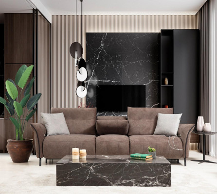 Conjunto Sofá Sofá Diseñador Moderno Conjunto de Lujo de Sala de Estar Silla Nueva