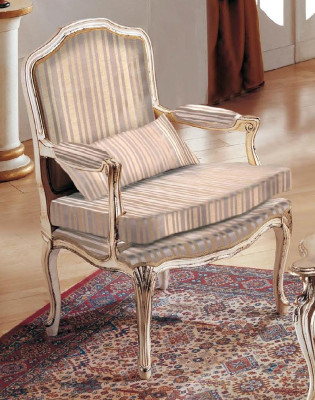 Sillón de 1 plaza Sofás Asiento Tela Salón Textil Lujo Muebles Estilos Thorn Elisa