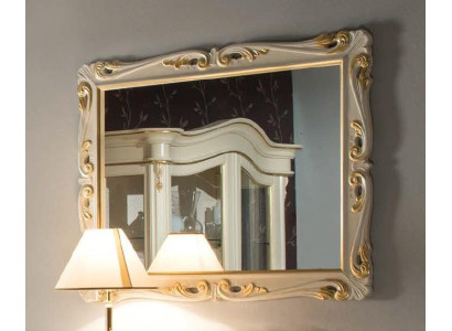Espejo de diseño clásico Espejo de pared italiano Espejo de pie de madera italiano Nuevo