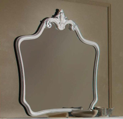 Espejo de diseño clásico Espejo de pared italiano de pie de madera Italia Nuevo