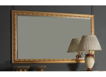 Espejo de diseño clásico italiano, muebles espejo de pared de madera dorada, muebles nuevos.