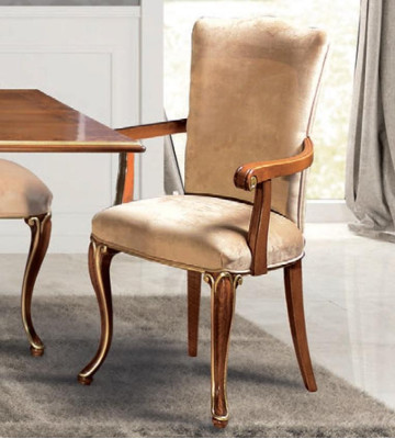 Silla de comedor de una plaza de madera de diseño italiano.