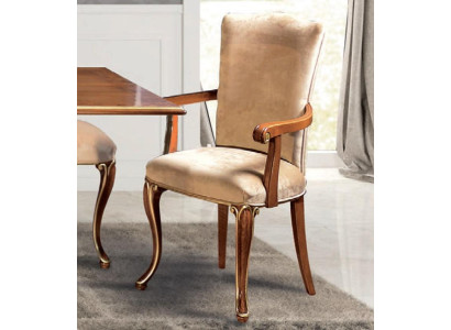 Silla de comedor de una plaza de madera de diseño italiano.