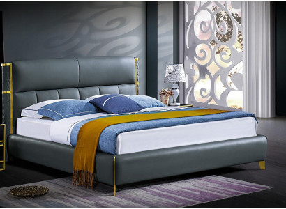Diseño de cama acolchada de lujo para habitaciones matrimoniales de hotel textiles.