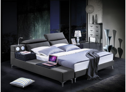 Diseño cama doble cama de cuero camas cama tapizada cuero dormitorio matrimonio 180x200.