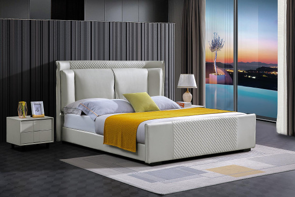 Cama tapizada Camas Cama Acolchonada Diseñador Hotel Doble Lujo Decoración Diseño