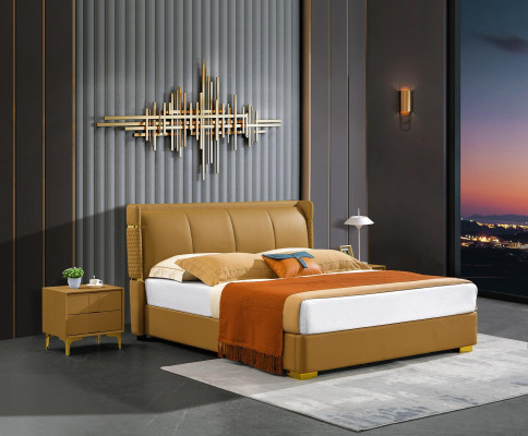 Cama doble muebles naranjas cama dormitorios doble cama beige hotel