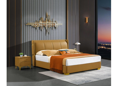 Cama doble muebles naranjas cama dormitorios doble cama beige hotel