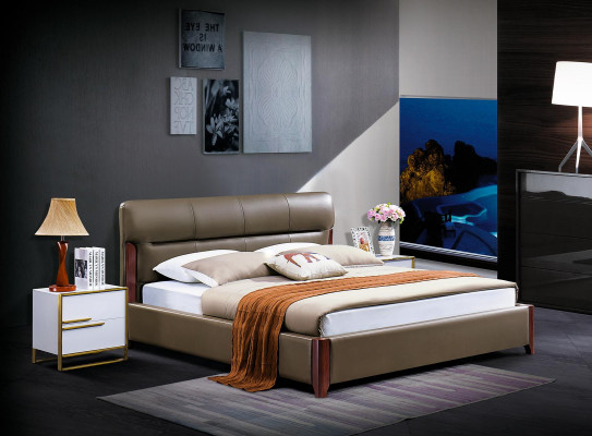 Cama moderna cama doble cama matrimonial diseño camas de lujo estilo moderno