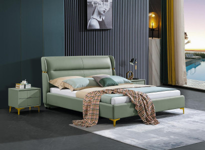 Cama Acolchada Diseño Lujo Doble Decoración Hotel Camas Matrimoniales Dormitorio Cuero