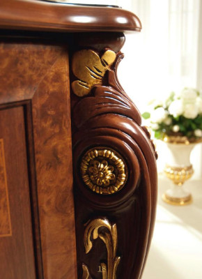 arredoclassic™ Muebles de lujo para el comedor Vitrina Mesa Cómoda 8 piezas.