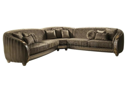 Sofá en forma de L Sofá de cuero Sofá Seccional Set de muebles Diseño Sofá esquinero arredoclassic