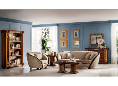 Muebles de sala de estar italianos, juego de sofás acolchados, completo 3+2+1, nuevo.