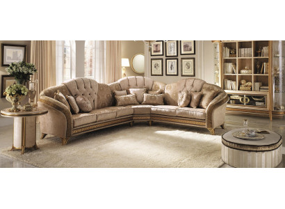 Sofá esquinero en forma de L Sofá conjunto de sala de estar Tapizado de tela Diseño de muebles de sofá