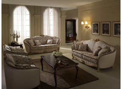Clase de lujo 2+1+1 conjunto de sofás de muebles italianos Sofá sofá arredoclassic