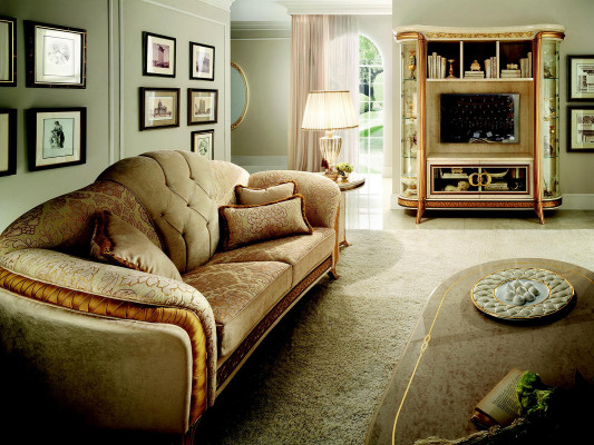 Sofá conjunto sofá sofá 3 + 3 salón de diseño de muebles clásicos barrocos