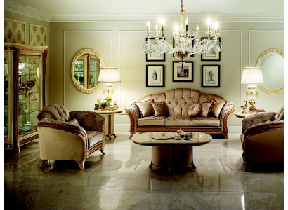 Sofá de salón conjunto sofá sofá 3 + 2 sala de estar muebles de diseño clásico barroco.