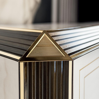 Cama 2x mesita de noche 3 piezas. Conjunto de dormitorio de diseñador Camas de lujo completas de hotel