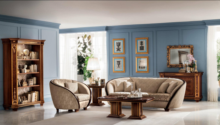 Clase de lujo 3+1 Conjunto de sofás italiano Muebles Sofá Nuevo arredoclassic™