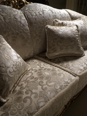 Sofá de 3 plazas más 1 plazas, clásico conjunto de sala de estar con sofás acolchados.